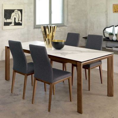 Table contemporaine - T80 FUSION - Friulsedie Sud by Dalmasson - en frêne / en marbre / rectangulaire