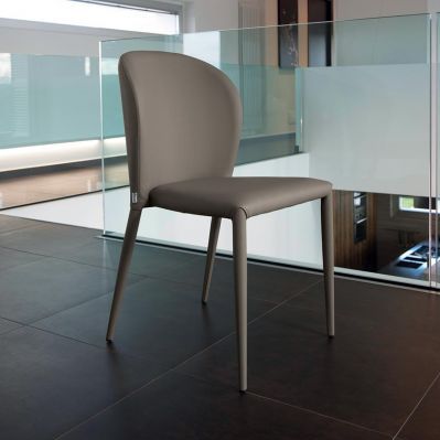 Chaise contemporaine - BRENDA S102 - Friulsedie Sud by Dalmasson - d'intérieur / en métal / en simili cuir