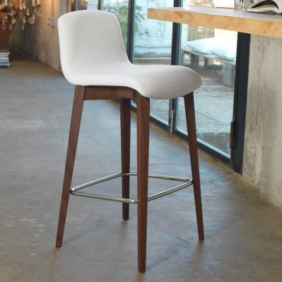 Chaise de bar contemporaine - MILO SG151FR - Friulsedie Sud by Dalmasson - d'intérieur / en métal / en simili cuir