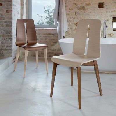 Chaise contemporaine - GRETA S140FR - Friulsedie Sud by Dalmasson - d'intérieur / en frêne / en contreplaqué