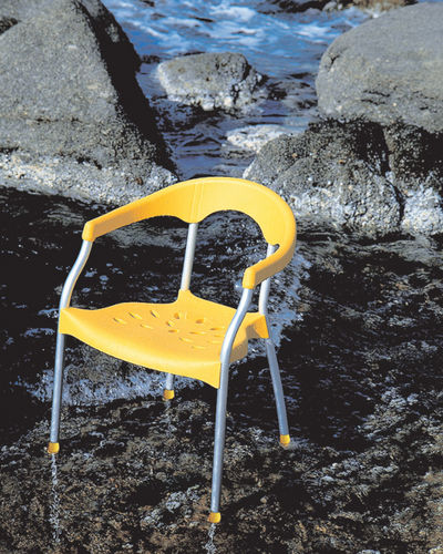 Chaise contemporaine - SERENA - Gaber - d'extérieur / en polymère / avec piètement en métal