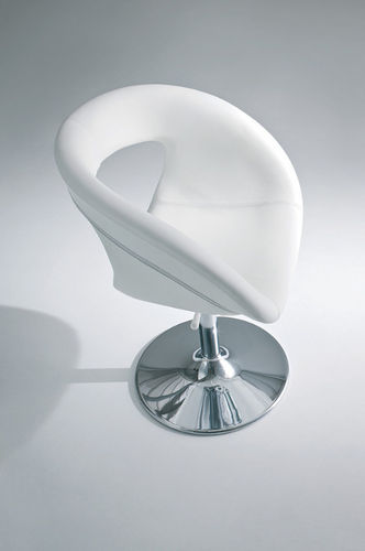 Chaise contemporaine - MOEMA 75 NAV - Gaber - en polymère / piètement central / pivotante