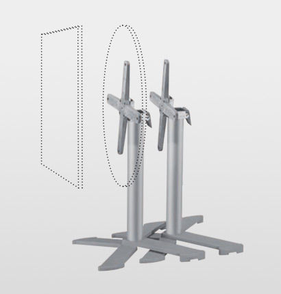 Pied de table en aluminium - BG4IP - Gaber - contemporain / professionnel
