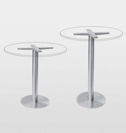 Pied de table en acier inoxydable - I40 / I40110 - Gaber - contemporain / professionnel