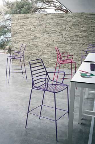 Chaise de bar contemporaine - LINK - Gaber - d'extérieur / en métal / résidentielle