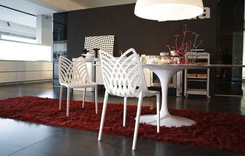 Chaise contemporaine - OPERA - Gaber - en polymère / empilable / résidentielle