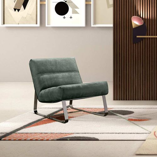 Chauffeuse contemporaine - LOFT - Gamma Arredamenti International - en cuir / en métal / luge