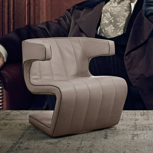 Fauteuil contemporain - DEAN - Gamma Arredamenti International - en cuir / cantilever