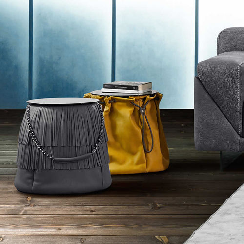 Tabouret design original - SMART  - Gamma Arredamenti International - en cuir / tapissé / intelligent
