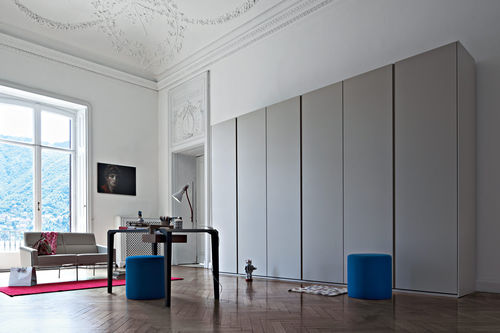 Armoire contemporaine - GROOVE - Giellesse di Galli Luigi eAlessandro e C. - en bois laqué brillant / en bois laqué mat / en verre