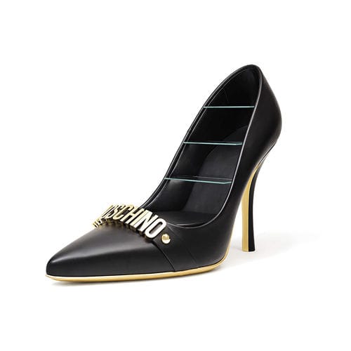 Étagère design original - HIGH HEELS - Gufram - en bois laqué / en verre / en cuir