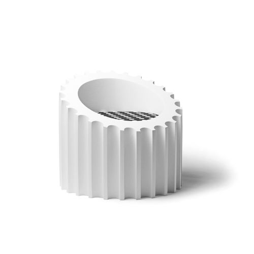 Fauteuil design original - ATTICA  - Gufram - en polyuréthane / blanc / d'extérieur