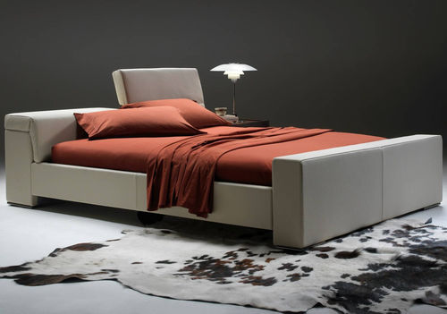 Lit double - PLAN  - Gyform - contemporain / tapissé / avec tête de lit inclinable