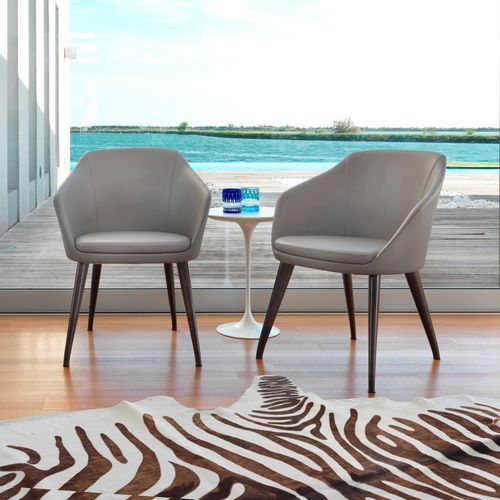 Chaise contemporaine - SOPHIE - Gyform - d'intérieur / en tissu / avec piètement en bois