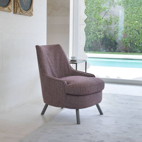 Fauteuil contemporain - VIOLET - Gyform - en tissu / violet