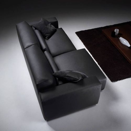 Canapé contemporain - ATHOS  - Gyform - en tissu / en cuir / avec revêtement amovible