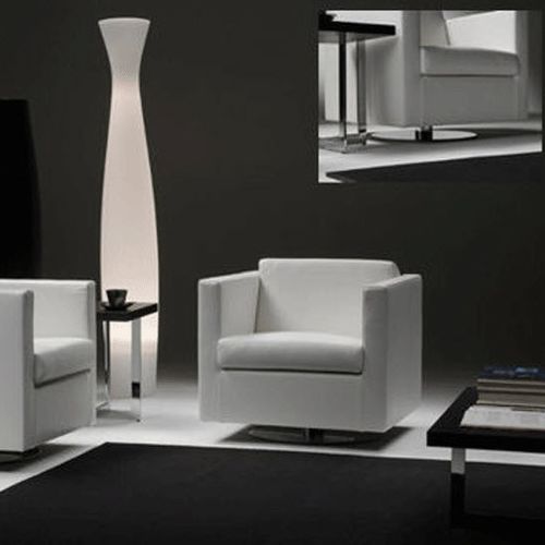 Fauteuil contemporain - MIX - Gyform - en cuir / en tissu / avec revêtement amovible