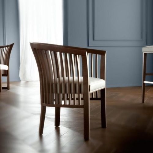 Chaise contemporaine - ALLUSION - Haute Couture by Costantini Pietro - d'intérieur / en tissu / avec piètement en hêtre