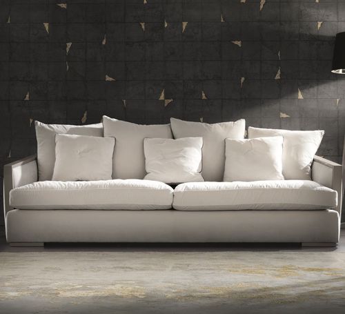 Canapé contemporain - EGO - Haute Couture by Costantini Pietro - en tissu / en cuir / avec accoudoirs