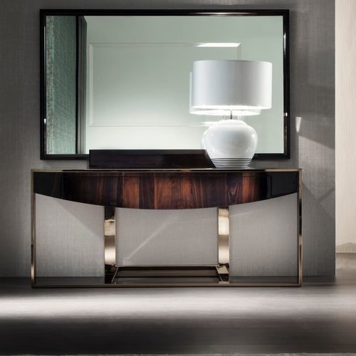 Console contemporaine - ECLIPSE - Haute Couture by Costantini Pietro - en bois / avec piètement en laiton / rectangulaire