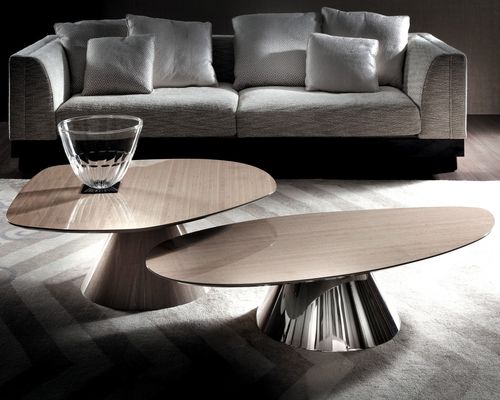 Table basse contemporaine - CHELSEA – TRIBECA - Haute Couture by Costantini Pietro - en bois / avec piètement en bois / piètement central