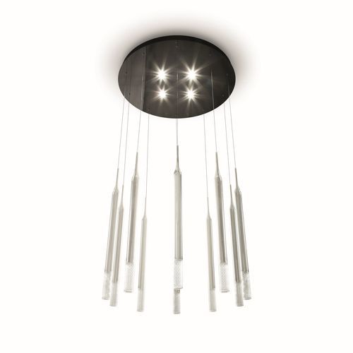 Lustre contemporain - BELVEDERE - Haute Couture by Costantini Pietro - en verre / en acier / en nickel