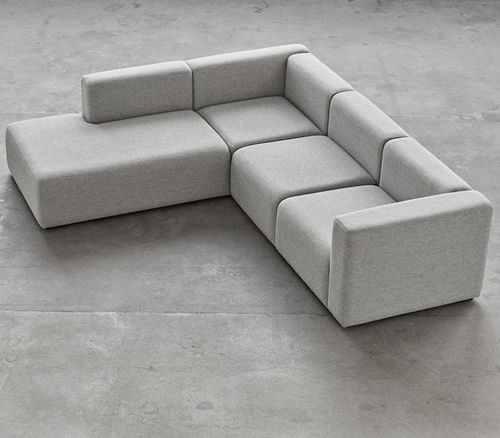 Canapé modulable - MAGS - Hay a/s - d'angle / contemporain / en tissu