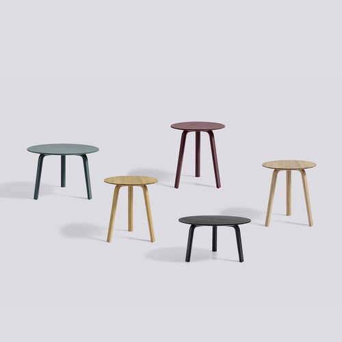Table bistrot contemporaine - BELLA  - Hay a/s - en chêne / en bois laqué / ronde