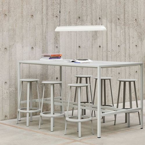 Table mange-debout contemporaine - ORDER - Hay a/s - en chêne / en stratifié / en linoléum
