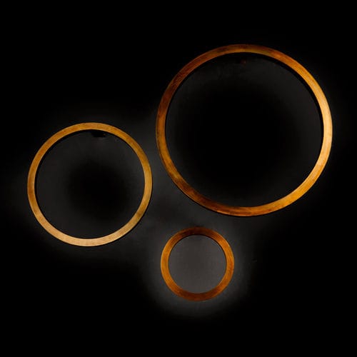 Applique murale contemporaine - RING - Henge - d'intérieur / en laiton / ronde