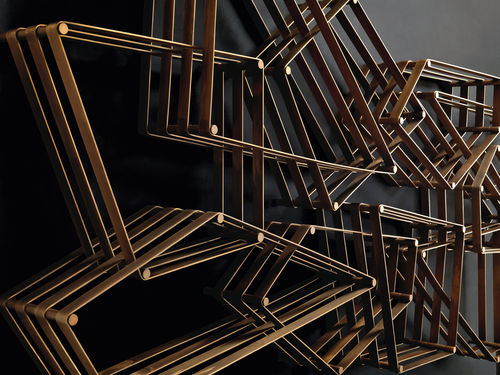 Étagère murale - TANGRAM - Henge - design original / en acier / en laiton