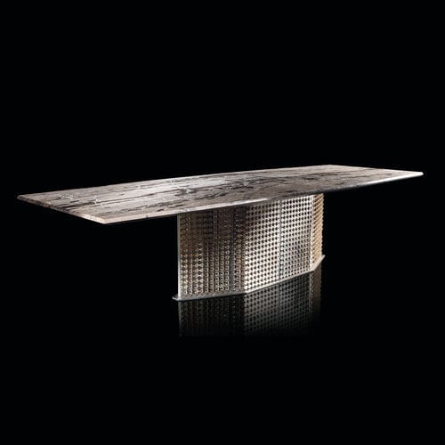 Bureau contemporain - S-PENNY - Henge - en acier / en laiton / en marbre