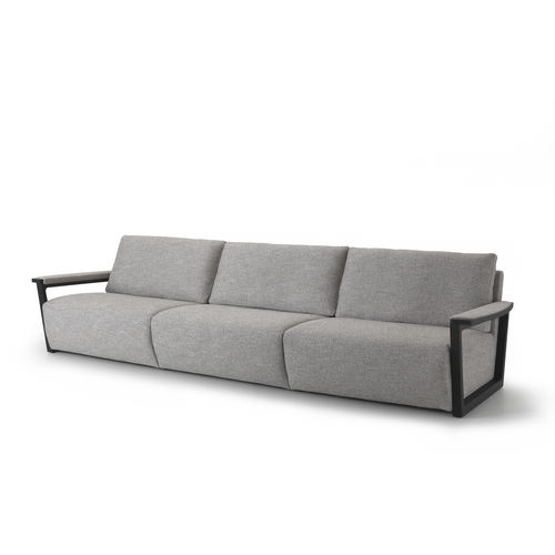 Canapé contemporain - FELLINI - i4 MARIANI - en tissu / en cuir / avec accoudoirs