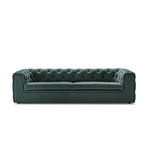 Canapé chesterfield - TUDOR - i4 MARIANI - en tissu / en cuir / avec accoudoirs