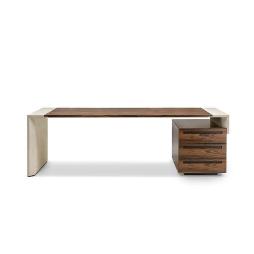 Bureau de direction - CROSSING - i4 MARIANI - sur pied / contemporain / en placage de bois