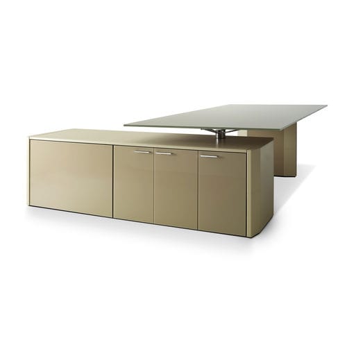 Bureau de direction - DE SYMETRIA - i4 MARIANI - sur pied / contemporain / en placage de bois