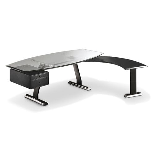 Bureau de direction - DOLMEN - i4 MARIANI - sur pied / contemporain / en placage de bois