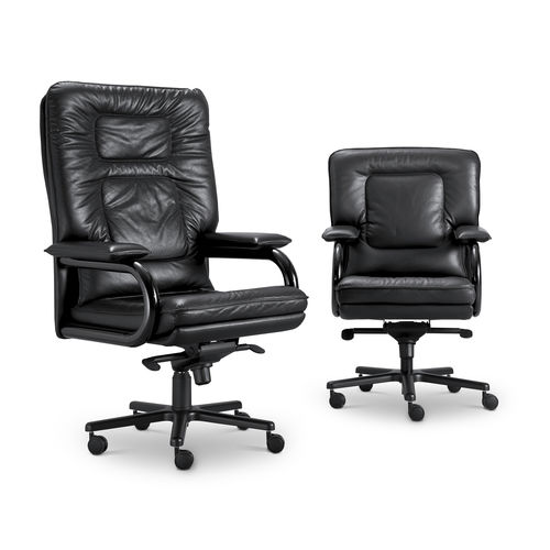 Fauteuil de bureau contemporain - BIG - i4 MARIANI - en cuir / en métal / inclinable
