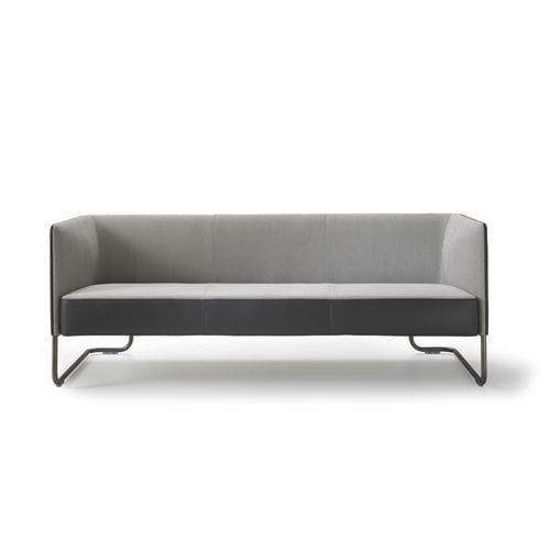 Canapé contemporain - LOUNGE - i4 MARIANI - en tissu / en cuir / avec accoudoirs