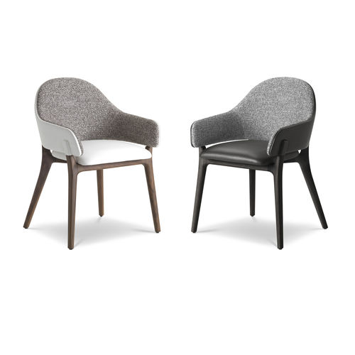 Chaise contemporaine - LIV - i4 MARIANI - d'intérieur / en tissu / en cuir