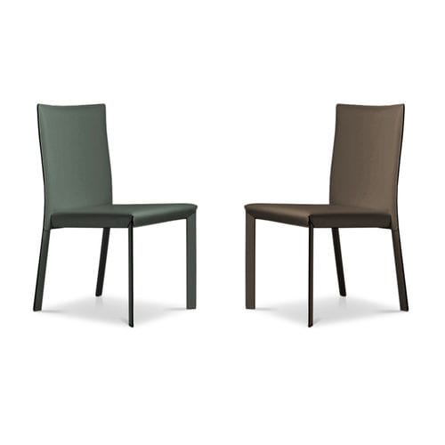 Chaise contemporaine - MARLENE - i4 MARIANI - d'intérieur / en croûte de cuir / en cuir pleine fleur de bovin
