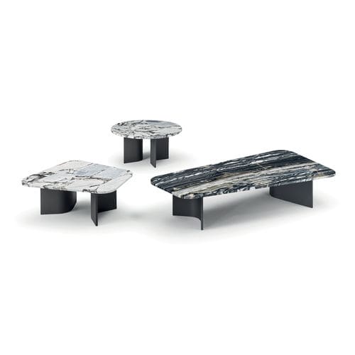 Table basse contemporaine - CLIMB - i4 MARIANI - en cuir / en marbre / en peau de vache