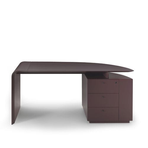 Meuble secrétaire contemporain - SIENA - i4 MARIANI - en placage de bois / en MDF laqué / en cuir