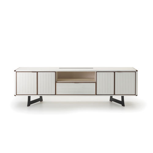 Buffet contemporain - MOORE - i4 MARIANI - en placage de bois / en bambou / en acier
