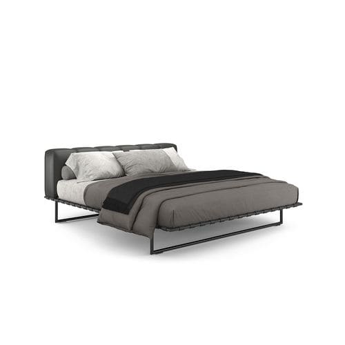 Lit double - KRISTALL - i4 MARIANI - contemporain / tapissé / avec tête de lit
