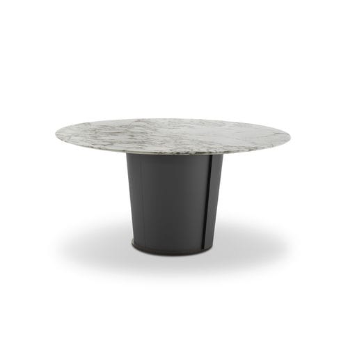 Table à manger contemporaine - PAPIER - i4 MARIANI - en placage de bois / en marbre / en cuir