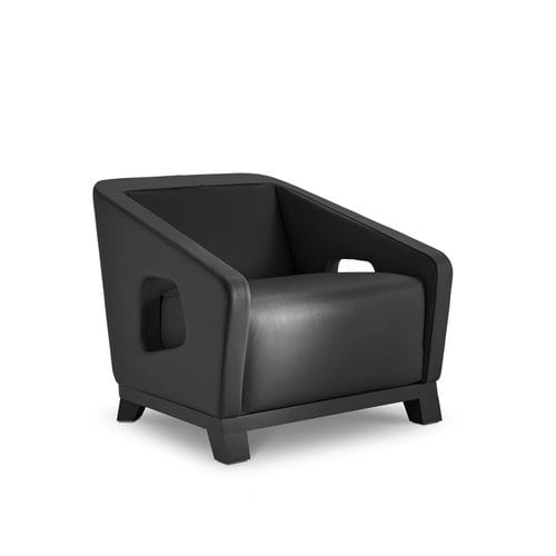 Fauteuil contemporain - HOLLY - i4 MARIANI - en tissu / en cuir / en bois