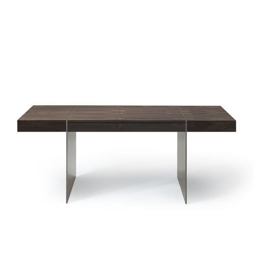 Meuble secrétaire contemporain - MILANO - i4 MARIANI - en bois laqué / en placage de bois / en cuir