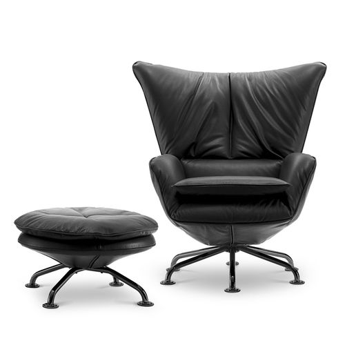 Fauteuil contemporain - SINGLE - i4 MARIANI - en tissu / en cuir / en acier