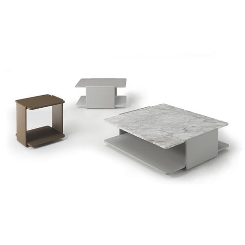 Table basse contemporaine - SELLA - i4 MARIANI - en noyer / en placage de bois / en bois laqué